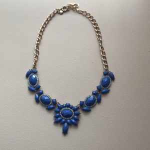 Blue statement necklace